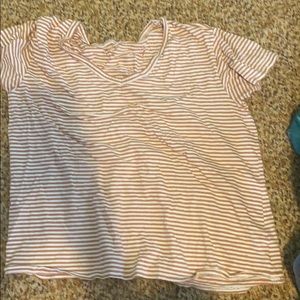 Orange and white striped shirt from AE